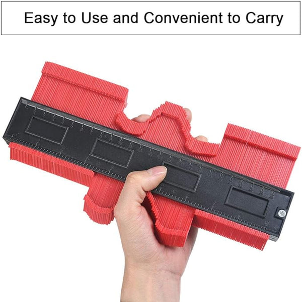 Professional contour gauge with locking system